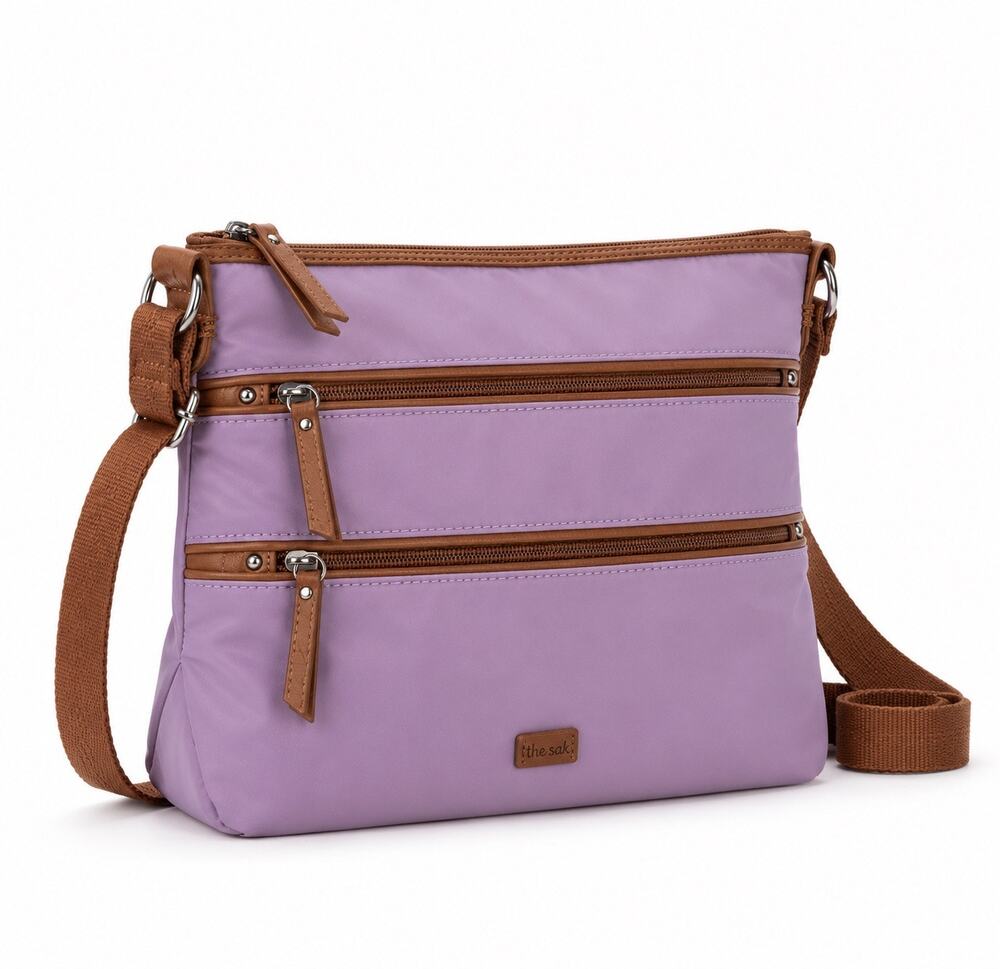 The Sak Esperato Lavender Purple Nylon Crossbody Bag NWT